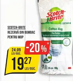 Mega Image Scotch-brite rezervă din bumbac pentru mop Ofertă