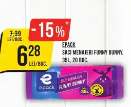 Mega Image Epack saci menajeri funny bunny Ofertă