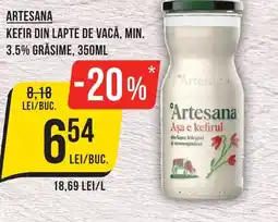 Mega Image Artesana kefir din lapte de vacă, min. 3.5% grasime Ofertă