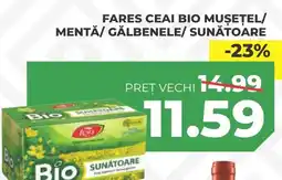 Simos Fares ceai bio musețel/ mentă/ gălbenele/sunătoare Ofertă
