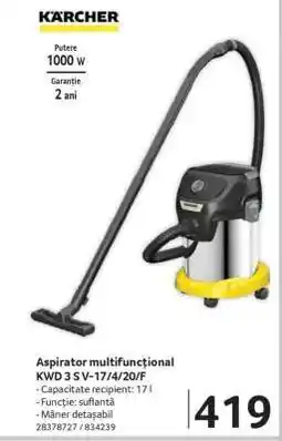 Selgros Aspirator multifuncțional KWD 3 S V-17/4/20/F Ofertă
