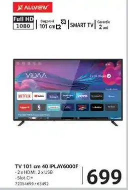 Selgros TV 101 cm 40 IPLAY6000F Ofertă
