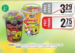 CBA OLMICI iaurt cu gust de ciocolată/vanilie, cu drajeuri de ciocolată Ofertă