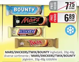 CBA MARS/SNICKERS/TWIX/BOUNTY îngheţată Ofertă