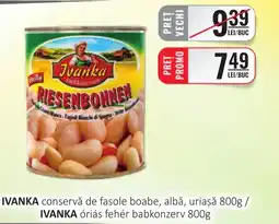 CBA IVANKA conservă de fasole boabe, albă, uriaşă Ofertă