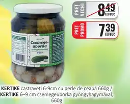 CBA KERTIKE castraveţi 6-9cm cu perle de ceapă Ofertă