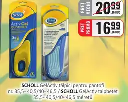 CBA SCHOLL GelActiv tălpici pentru pantofi Ofertă