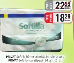 CBA PRIVAT Softilla hârtie igienică Ofertă