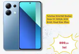 Telefon XIAOMI Redmi Note 13, 512GB, 8GB RAM, Dual Sim, Blue