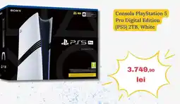 Media Galaxy Consola PlayStation 5 Pro Digital Edition (PS5) 2TB, White Ofertă