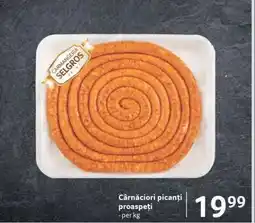 Selgros Cârnațiori picanți proaspeți Ofertă