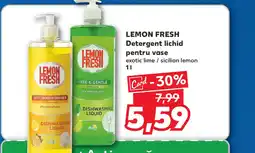Kaufland LEMON FRESH Detergent lichid pentru vase Ofertă
