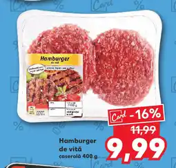 Kaufland Hamburger de vită Ofertă