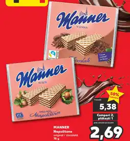 Kaufland MANNER Napolitane Ofertă