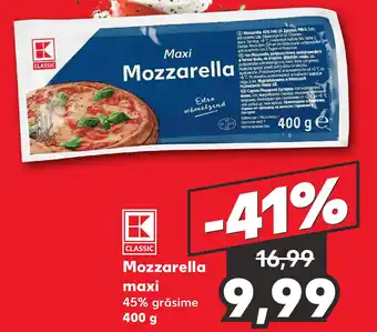 Kaufland Mozzarella maxi Ofertă