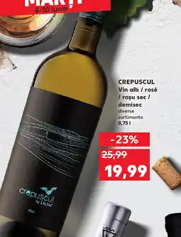 Kaufland CREPUSCUL Vin alb / rosé / roşu sec / demisec Ofertă