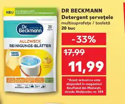 Kaufland DR BECKMANN Detergent şerveţele multisuprafețe / toaletă Ofertă