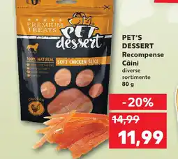 Kaufland PET'S DESSERT Recompense Câini Ofertă