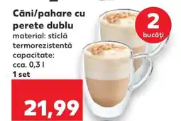 Kaufland Căni/pahare cu perete dublu Ofertă