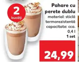 Kaufland Pahare cu perete dublu Ofertă