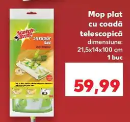 Kaufland Mop plat cu coadă telescopică Ofertă