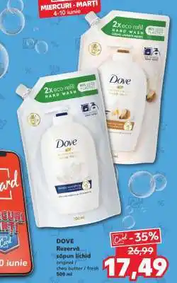 Kaufland DOVE Rezervă săpun lichid Ofertă
