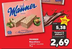 Kaufland MANNER Napolitane Ofertă