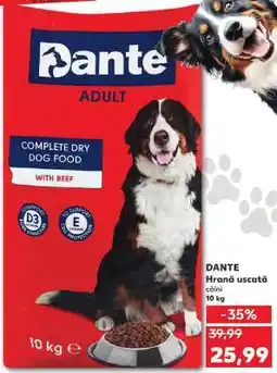 Kaufland DANTE Hrană uscată câini Ofertă