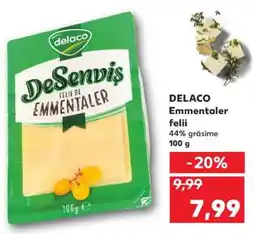 Kaufland DELACO Emmentaler felii Ofertă