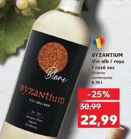Kaufland BYZANTIUM Vin alb / roșu / rosé sec Ofertă