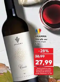 Kaufland GRAMMA Vin alb sec Ofertă