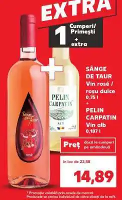 Kaufland SÂNGE DE TAUR + PELIN CARPATIN Ofertă
