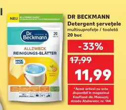 Kaufland DR. BECKMANN Detergent șervețele Ofertă