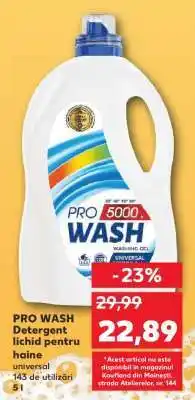 Kaufland PRO WASH Detergent lichid pentru haine Ofertă