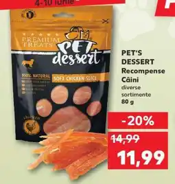 Kaufland PET'S DESSERT Recompense Câini Ofertă