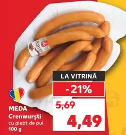 Kaufland MEDA Crenwurști cu piept de pui Ofertă