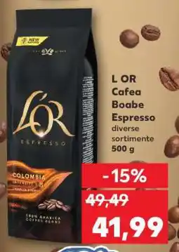 Kaufland L OR Cafea Boabe Espresso Ofertă