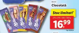 Lidl MILKA CIOCOLATĂ Ofertă