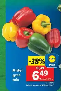 Lidl Ardei gras mix Ofertă