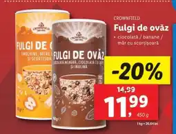 Lidl Crownfield Fulgi de ovăz Ofertă