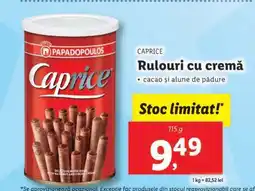 Lidl Caprice Rulouri cu cremă Ofertă