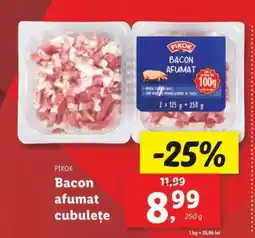 Lidl Bacon afumat cubulețe Ofertă
