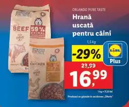 Lidl Orlando Pure Taste Hrană uscată pentru câini Ofertă
