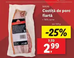 Lidl Costiță de porc fiartă Ofertă