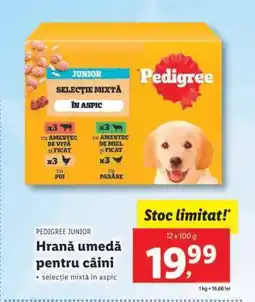 Lidl Pedigree Junior Hrană umedă pentru câini Ofertă