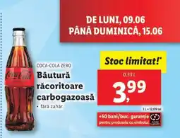 Lidl Coca-Cola zero Ofertă