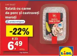 Lidl Salată cu carne de porc și castraveți murați Ofertă