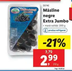 Lidl Măsline negre Extra Jumbo Ofertă