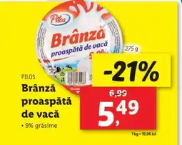 Lidl Pilos Brânză proaspătă de vacă Ofertă