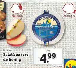 Lidl DELTAICA Salată cu icre de hering Ofertă